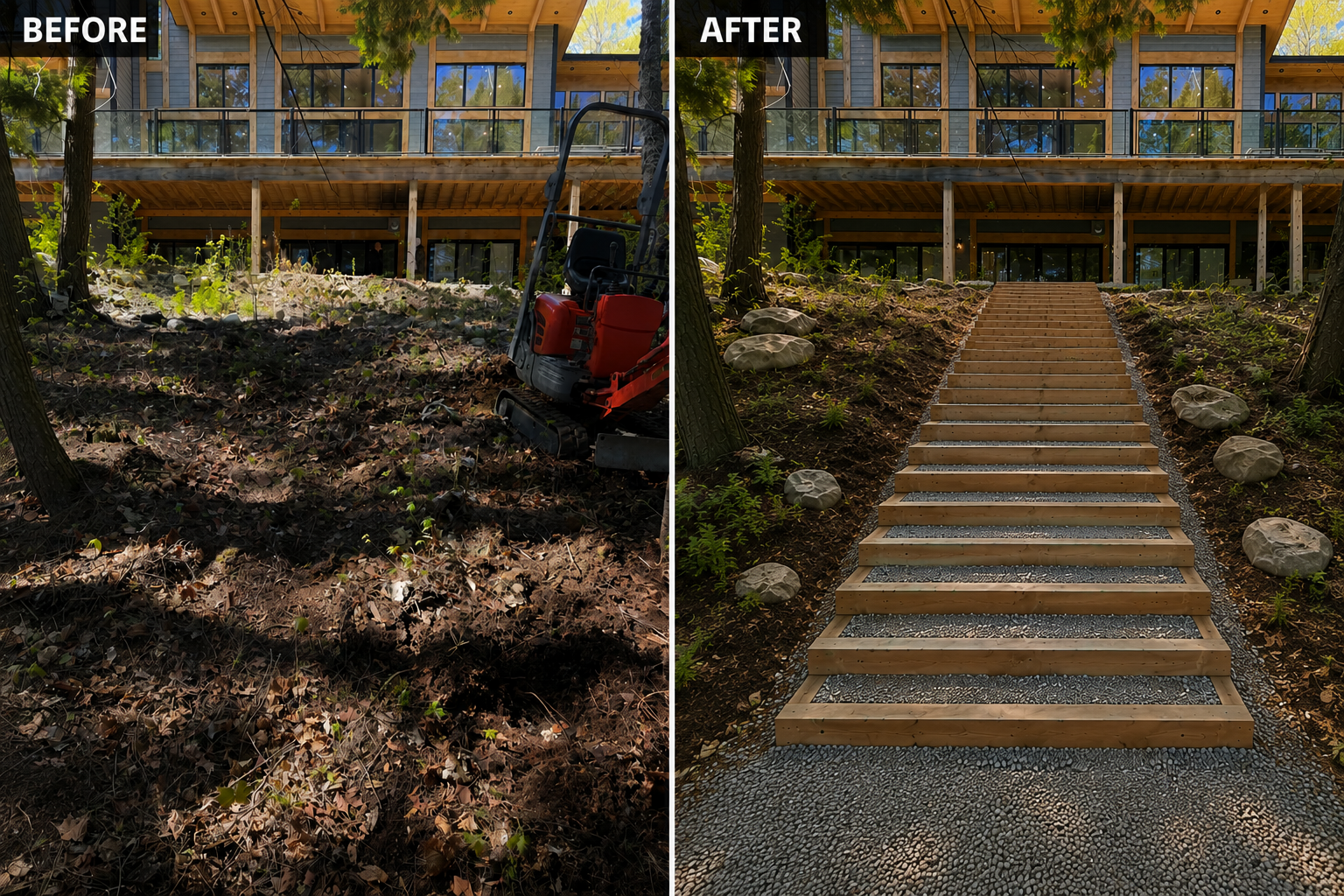 Expert Stair Construction for Sloped Properties